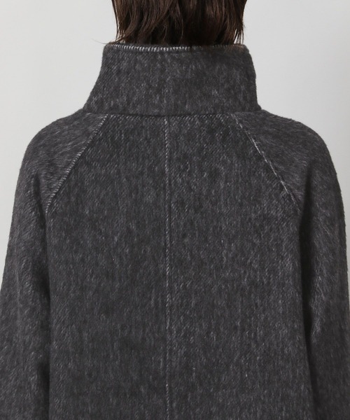 LAKOLE（ラコレ）の「シャギースタンドミドルコート / 496598（ステンカラーコート・レディース・ブラック/グレー/クリーム・FREE）」の15枚目の写真