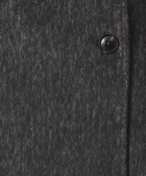 LAKOLE（ラコレ）の「シャギースタンドミドルコート / 496598（ステンカラーコート・レディース・ブラック/グレー/クリーム・FREE）」の20枚目の写真