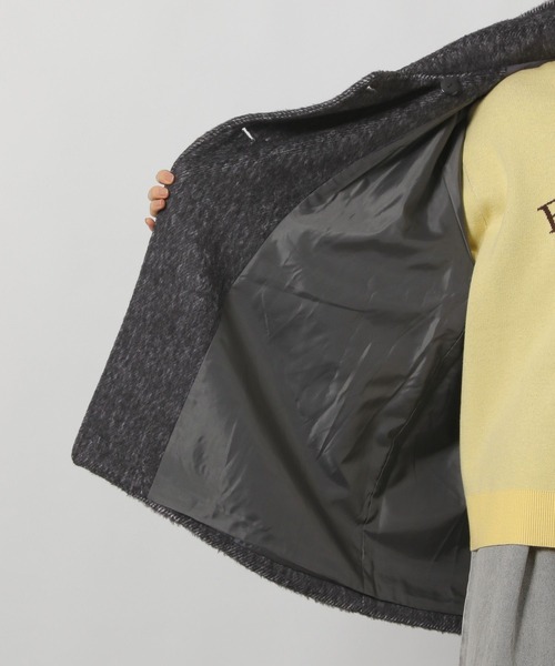 LAKOLE（ラコレ）の「シャギースタンドミドルコート / 496598（ステンカラーコート・レディース・ブラック/グレー/クリーム・FREE）」の21枚目の写真