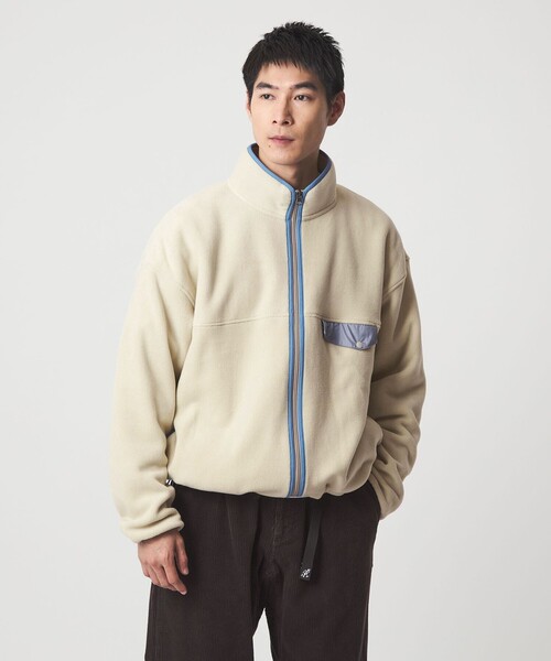 green label relaxing（グリーンレーベルリラクシング）の「【WEB限定】＜GLR or＞バルーン フリース ジャケット（ブルゾン・メンズ・レッド/ナチュラル/ダークグレー・S/M/L）」の4枚目の写真