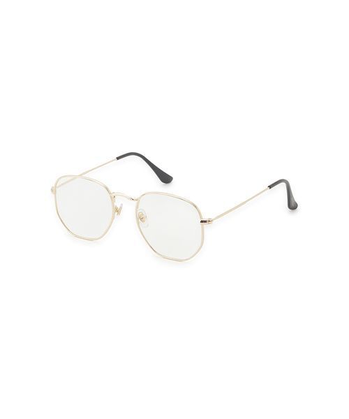 Mila Owen（ミラオーウェン）の「メタルスリムフレームダテメガネ（メガネ・レディース・ゴールド/シルバー・F）」の4枚目の写真