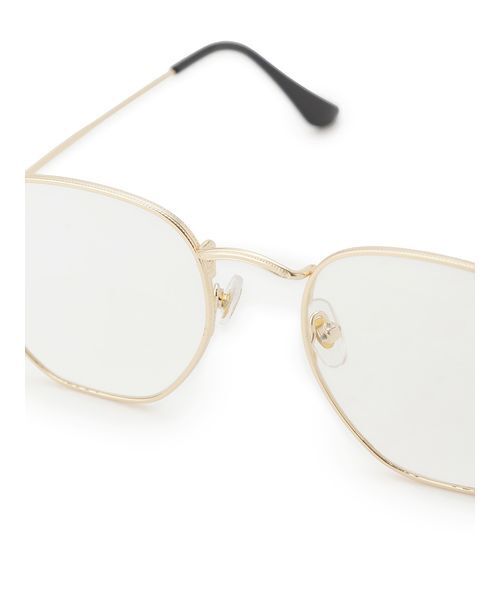 Mila Owen（ミラオーウェン）の「メタルスリムフレームダテメガネ（メガネ・レディース・ゴールド/シルバー・F）」の6枚目の写真