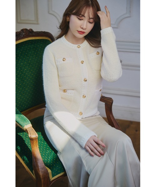 Clarimond Bouncy Knit Jacket（カーディガン/ボレロ）｜Her lip to