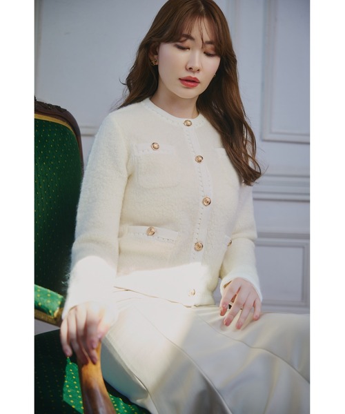 Clarimond Bouncy Knit Jacket（カーディガン/ボレロ）｜Her lip to