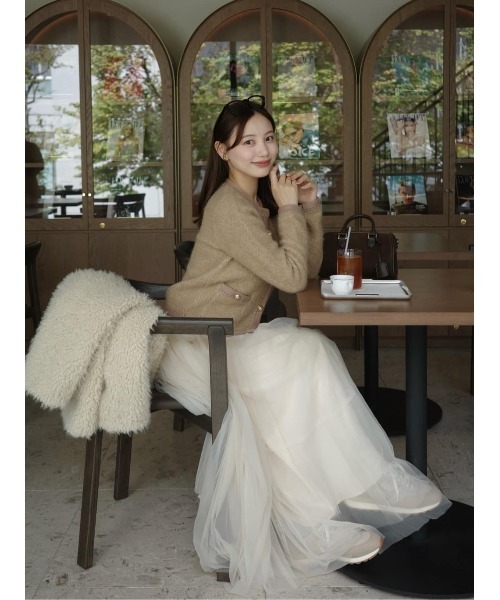 Clarimond Bouncy Knit Jacket（カーディガン/ボレロ）｜Her lip to