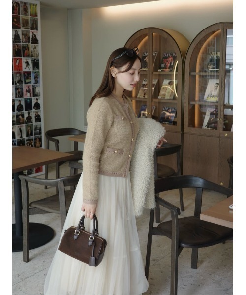 Clarimond Bouncy Knit Jacket（カーディガン/ボレロ）｜Her lip to