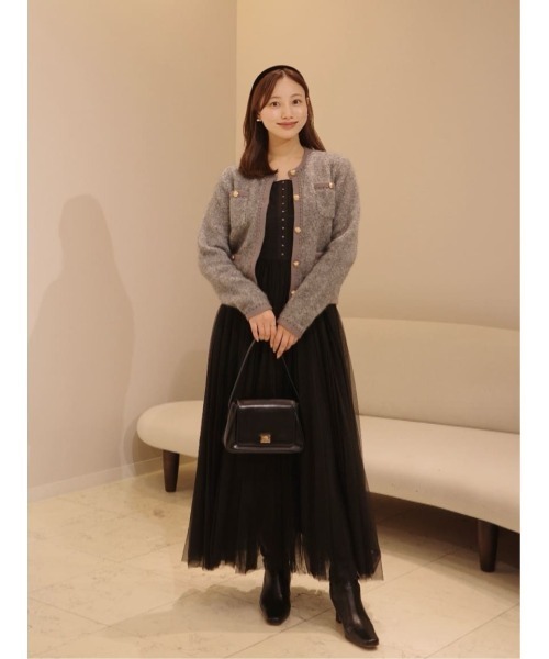 Clarimond Bouncy Knit Jacket（カーディガン/ボレロ）｜Her lip to