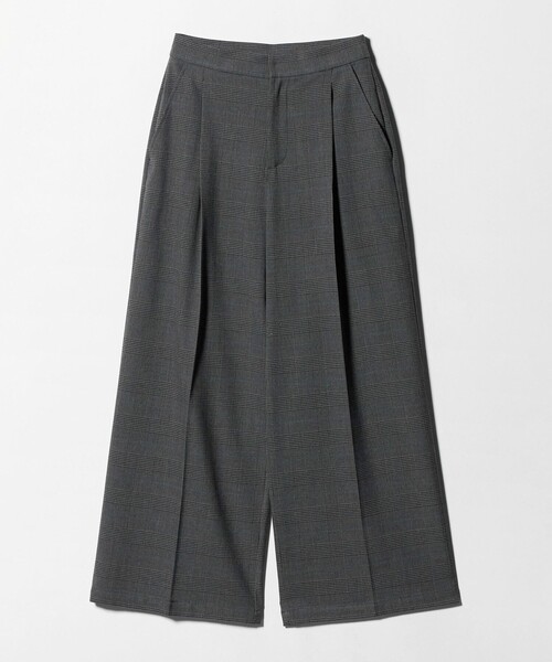 A DAY IN THE LIFE UNITED ARROWS(アデイインザライフユナイテッドアローズ)の「裏起毛 タックワイドパンツ‐ウォッシャブル‐<A DAY IN THE LIFE>(その他パンツ・レディース・その他1/その他3/オフホワイト/ブラック・S/M)」の3枚目の写真