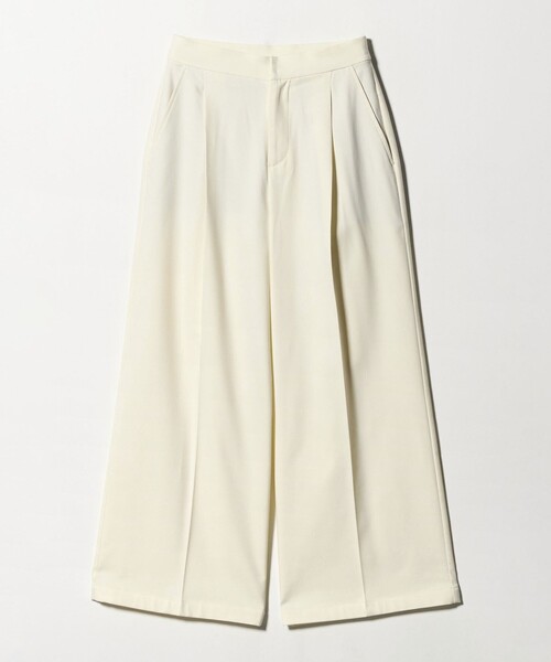 A DAY IN THE LIFE UNITED ARROWS(アデイインザライフユナイテッドアローズ)の「裏起毛 タックワイドパンツ‐ウォッシャブル‐<A DAY IN THE LIFE>(その他パンツ・レディース・その他1/その他3/オフホワイト/ブラック・S/M)」の17枚目の写真