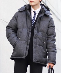 ikka（イッカ）の「【親子コーデ】sorona(R)ツイードライクブルゾン（ダウンジャケット/コート）」