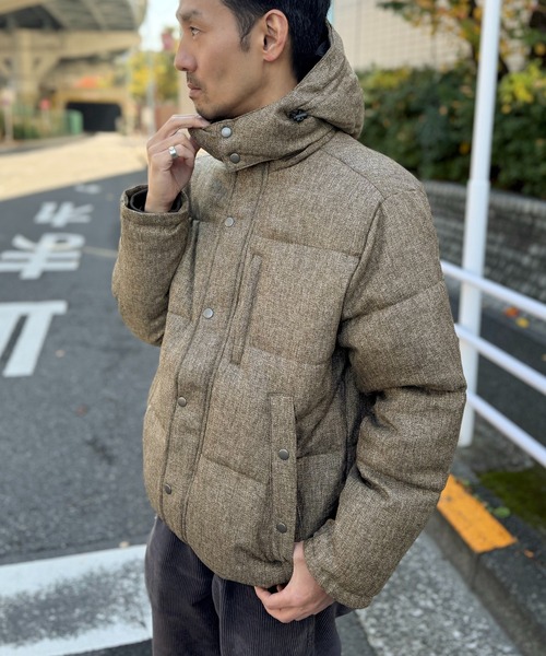 ikka（イッカ）の「【親子コーデ】sorona(R)ツイードライクブルゾン（ダウンジャケット/コート・メンズ・ブラウン/ベージュ/グレー系その他/ブラック・M/L/XL/S）」の20枚目の写真