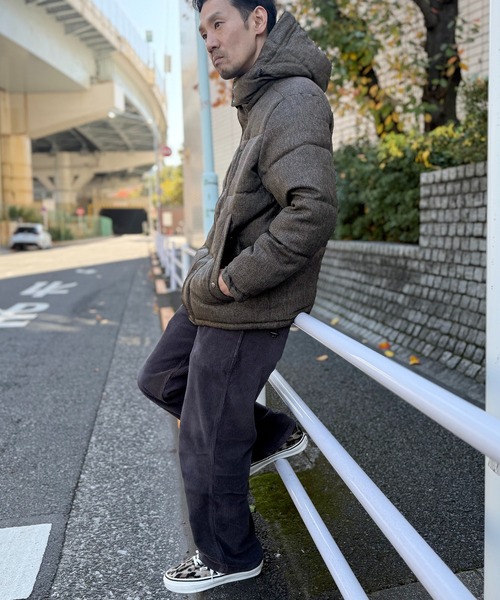 ikka（イッカ）の「【親子コーデ】sorona(R)ツイードライクブルゾン（ダウンジャケット/コート・メンズ・ブラウン/ベージュ/グレー系その他/ブラック・M/L/XL/S）」の19枚目の写真