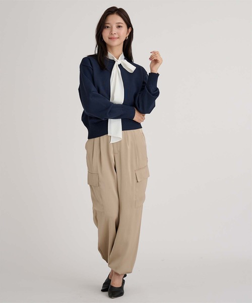 UR'S(ユアーズ)の「襟付きニットプルオーバー(ニット/セーター・レディース・ブルー系その他/ネイビー/ホワイト系その他/アイボリー/ブラック/ブラック系その他・M/L/S)」の14枚目の写真