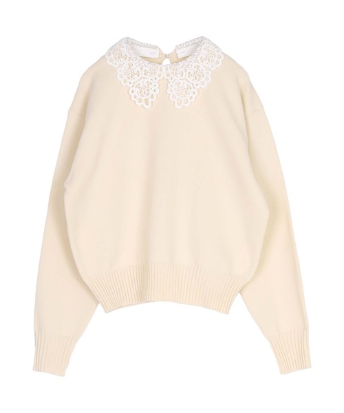 UR'S(ユアーズ)の「襟付きニットプルオーバー(ニット/セーター・レディース・ブルー系その他/ネイビー/ホワイト系その他/アイボリー/ブラック/ブラック系その他・M/L/S)」の22枚目の写真