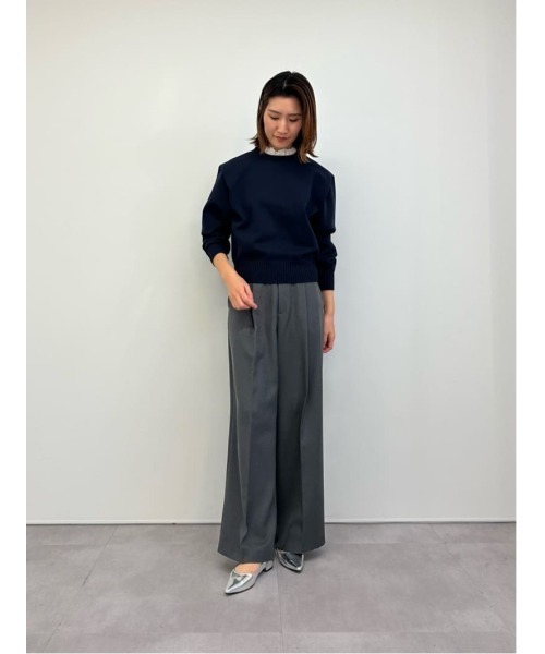 UR'S(ユアーズ)の「襟付きニットプルオーバー(ニット/セーター・レディース・ブルー系その他/ネイビー/ホワイト系その他/アイボリー/ブラック/ブラック系その他・M/L/S)」の11枚目の写真