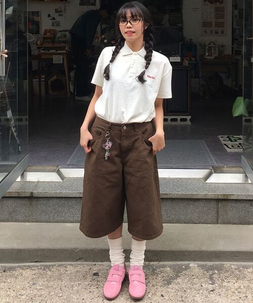 SIGNATURE（シグネチャ）の「サマーコットンDリングバミューダパンツ[ブラウン]（その他パンツ・レディース・その他・SMALL/MEDIUM/LARGE/X-LARGE）」の14枚目の写真