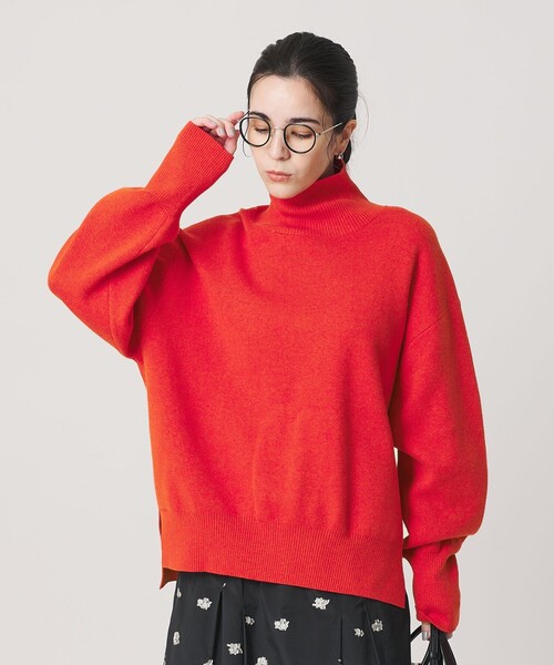 ミラノリブ タートルネック ニットプルオーバー ウォッシャブル