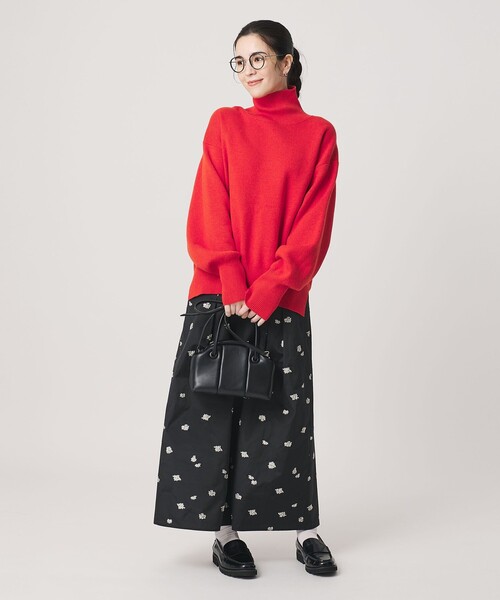 ミラノリブ タートルネック ニットプルオーバー ウォッシャブル