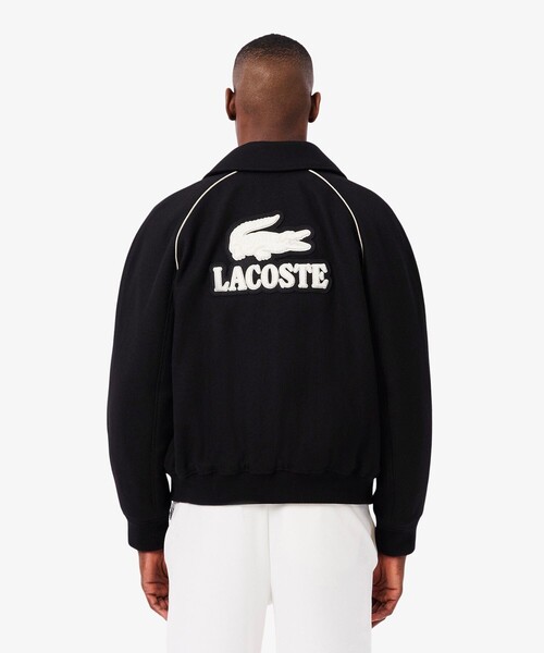 LACOSTE(ラコステ)の「キルティング中綿 バッジアクセントウールバーシティジャケット(ブルゾン・メンズ・ブラック・50/52/46/48)」の3枚目の写真