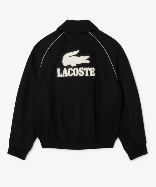 LACOSTE(ラコステ)の「キルティング中綿 バッジアクセントウールバーシティジャケット(ブルゾン・メンズ・ブラック・50/52/46/48)」の6枚目の写真