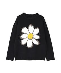【WEB&DEPOT限定】DankeSchon/ダンケシェーン/1.5GG FLOWER KNIT