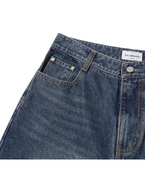 F.ILLUMINATE(フィルミネイト)の「ブラシドストレートデニムパンツ-インディゴ(デニムパンツ・レディース・その他・SMALL/MEDIUM/LARGE)」の7枚目の写真