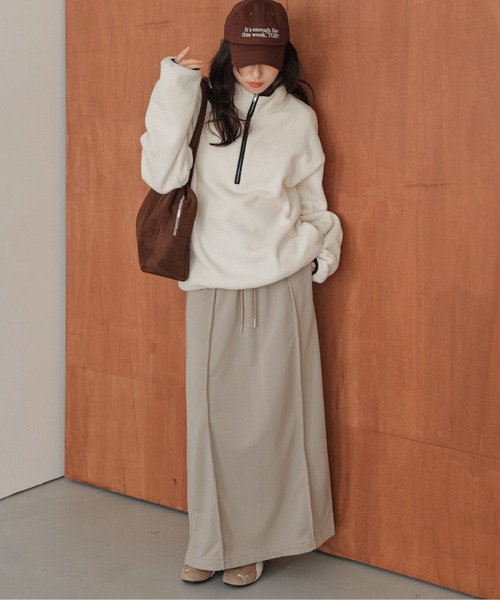 ⭐️お得なまとめ売り⭐️女の子　120cm アウター　長袖　ズボン　スカート セール】スウェット切替ロングスカート（スカート）｜AMELY（エミリー