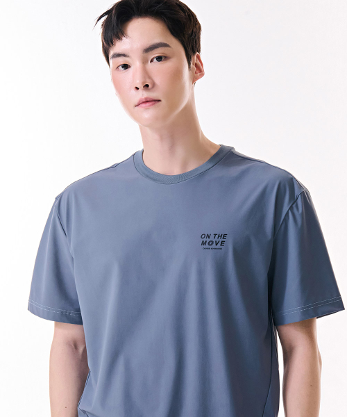 CHASECULT(チェイスカルト)の「男性クールストレッチ半袖Tシャツ-DCRK5829E0L(Tシャツ/カットソー・メンズ・チャコールグレー・95/100/105)」の5枚目の写真