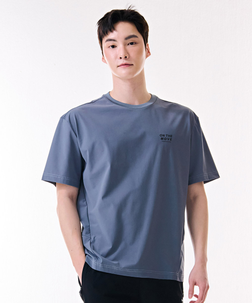 CHASECULT(チェイスカルト)の「男性クールストレッチ半袖Tシャツ-DCRK5829E0L(Tシャツ/カットソー・メンズ・チャコールグレー・95/100/105)」の3枚目の写真