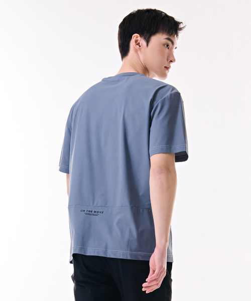 CHASECULT(チェイスカルト)の「男性クールストレッチ半袖Tシャツ-DCRK5829E0L(Tシャツ/カットソー・メンズ・チャコールグレー・95/100/105)」の4枚目の写真