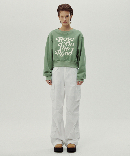 SINOON（シヌーン）の「ON THE ROAD SWEATSHIRT（スウェット・レディース・ミント・FREE）」の2枚目の写真