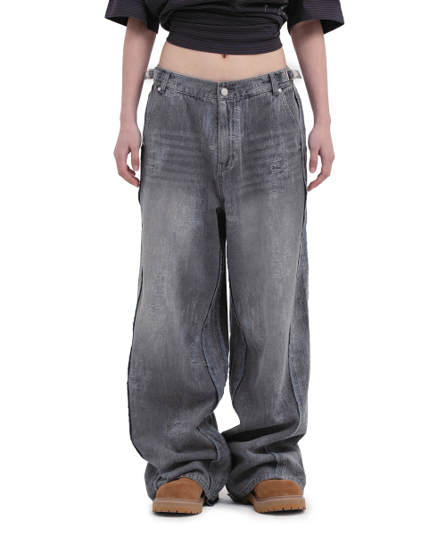 DEFGARMENTS（デフグラメンツ）の「TURN INSIDE OUT DENIM [BLACK]（デニムパンツ・レディース・その他・SMALL/MEDIUM/LARGE）」の6枚目の写真