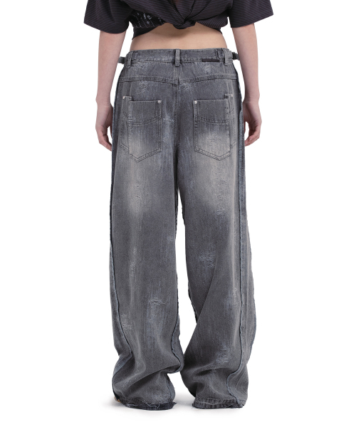 DEFGARMENTS（デフグラメンツ）の「TURN INSIDE OUT DENIM [BLACK]（デニムパンツ・レディース・その他・SMALL/MEDIUM/LARGE）」の7枚目の写真