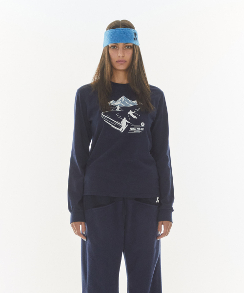 Rest&Recreation(レストアンドレクリエーション)の「22TEAM GRAPHIC LONG SLEEVE T-SHIRT - NAVY(Tシャツ/カットソー・レディース・その他・SMALL/LARGE)」の3枚目の写真