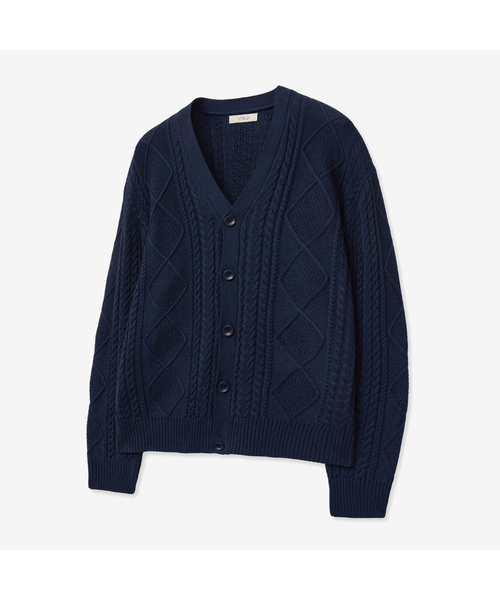 Клубный софт‑весь кардиган (NAVY) — Keeble Soft Vest Cardigan