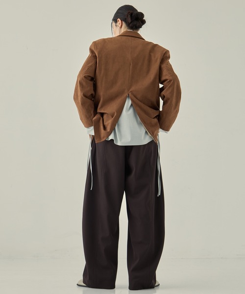 STUDIOUS（ステュディオス）の「【STUDIOUS/ステュディオス】Soft Suede Over Jacket/ソフトスエードオーバージャケット（その他アウター・レディース・ブラウン/キャメル・FREE）」の5枚目の写真