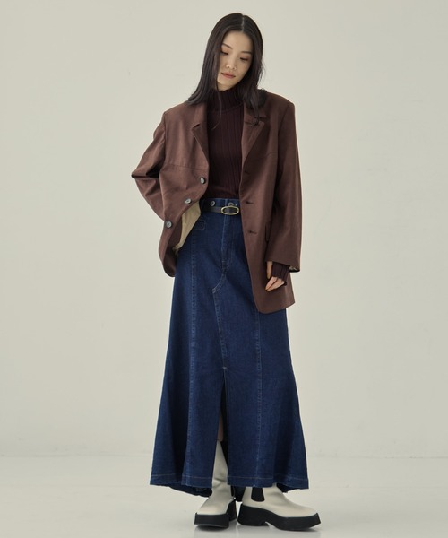 STUDIOUS（ステュディオス）の「【STUDIOUS/ステュディオス】Soft Suede Over Jacket/ソフトスエードオーバージャケット（その他アウター・レディース・ブラウン/キャメル・FREE）」の15枚目の写真