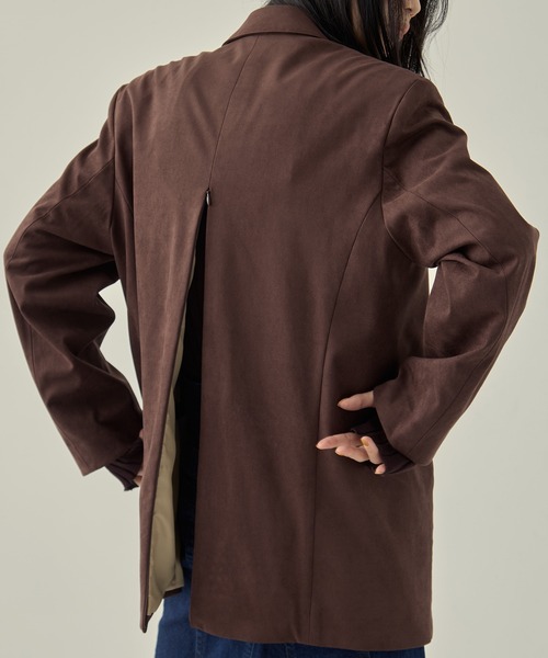 STUDIOUS/ステュディオス】Soft Suede Over Jacket/ソフトスエード