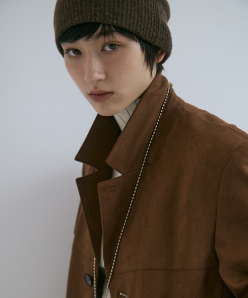STUDIOUS/ステュディオス】Soft Suede Over Jacket/ソフトスエード