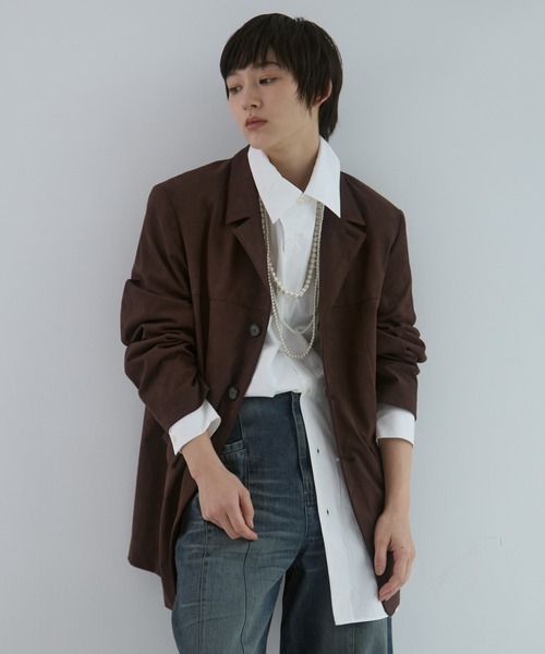 新作 STUDIOUS/ステュディオス スウェードショートジャケット STUDIOUS/ステュディオス】Suede Short Jacket/スウェードショート