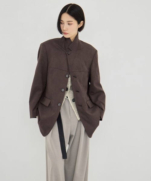 新作 STUDIOUS/ステュディオス スウェードショートジャケット STUDIOUS/ステュディオス】Suede Short Jacket/スウェードショート