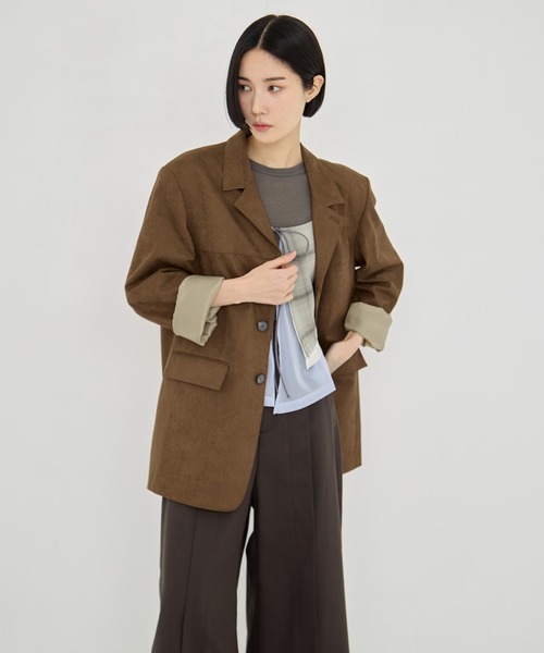 新作 STUDIOUS/ステュディオス スウェードショートジャケット STUDIOUS（ステュディオス）の「【STUDIOUS/ステュディオス】Suede