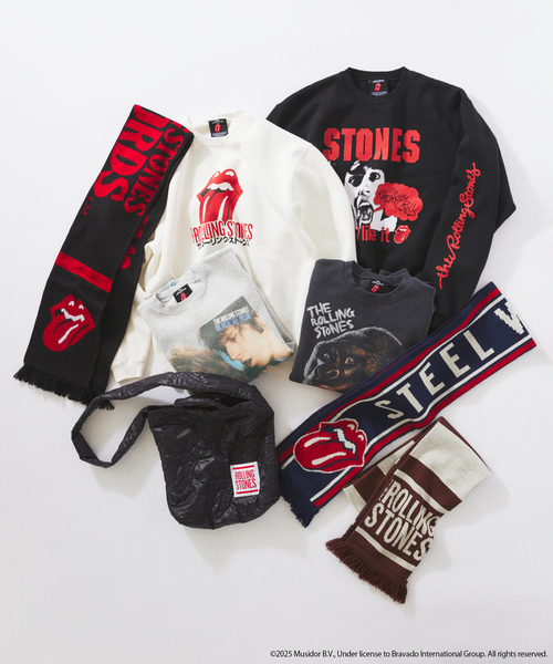 JOURNAL STANDARD relume(ジャーナルスタンダード レリューム)の「THE ROLLING STONES / ローリングストーンズ 別注 サッカー マフラー(マフラー・メンズ・ブラック/ブラウン/ネイビー・FREE)」の21枚目の写真