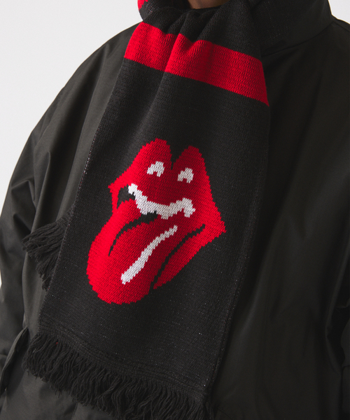 JOURNAL STANDARD relume(ジャーナルスタンダード レリューム)の「THE ROLLING STONES / ローリングストーンズ 別注 サッカー マフラー(マフラー・メンズ・ブラック/ブラウン/ネイビー・FREE)」の7枚目の写真