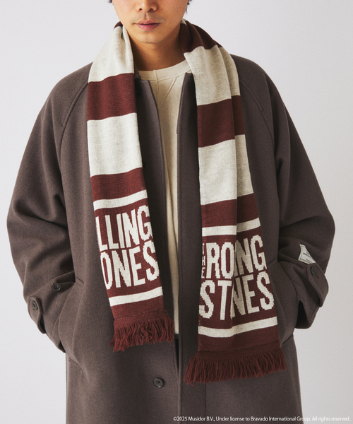 JOURNAL STANDARD relume(ジャーナルスタンダード レリューム)の「THE ROLLING STONES / ローリングストーンズ 別注 サッカー マフラー(マフラー・メンズ・ブラック/ブラウン/ネイビー・FREE)」の8枚目の写真