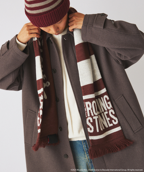 JOURNAL STANDARD relume(ジャーナルスタンダード レリューム)の「THE ROLLING STONES / ローリングストーンズ 別注 サッカー マフラー(マフラー・メンズ・ブラック/ブラウン/ネイビー・FREE)」の10枚目の写真