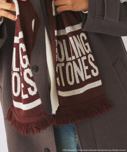 JOURNAL STANDARD relume(ジャーナルスタンダード レリューム)の「THE ROLLING STONES / ローリングストーンズ 別注 サッカー マフラー(マフラー・メンズ・ブラック/ブラウン/ネイビー・FREE)」の11枚目の写真