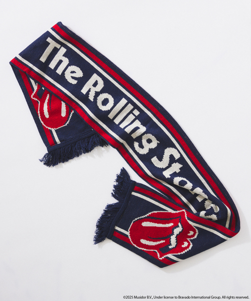 JOURNAL STANDARD relume(ジャーナルスタンダード レリューム)の「THE ROLLING STONES / ローリングストーンズ 別注 サッカー マフラー(マフラー・メンズ・ブラック/ブラウン/ネイビー・FREE)」の16枚目の写真