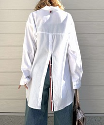 Q | トリコロールスリットシャツ(シャツ/ブラウス)