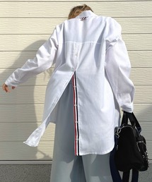 Q | トリコロールスリットシャツ(シャツ/ブラウス)